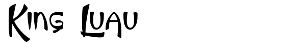 King Luau font preview